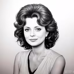 the woman is posing for a portrait in black and white