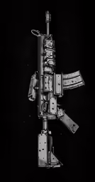 this is a photograph of a machine gun