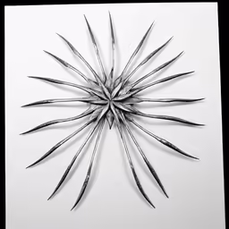 a drawing of a very tall cactus that is black and white