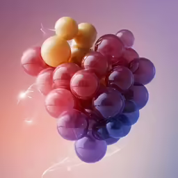 colorful balloons are flying in the sky