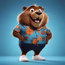 an image of a beaver character from the movie