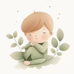 a little boy that is sitting on the ground