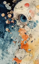 an artwork piece that resembles an abstract composition
