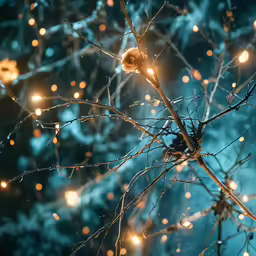 the light in the tree has many tiny lights on it