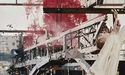 jesus walking up the steps to heaven on his feet