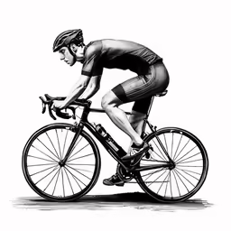 a person riding on a bike on top of it
