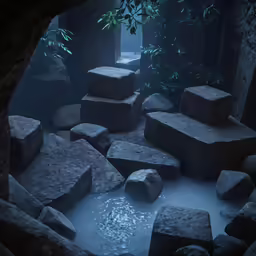 the rock formations have rocks embedded in them