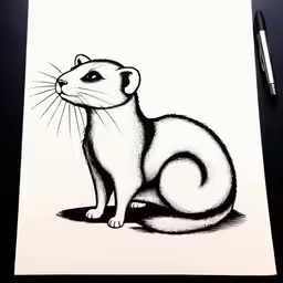 a drawing of a cat, which is very nice