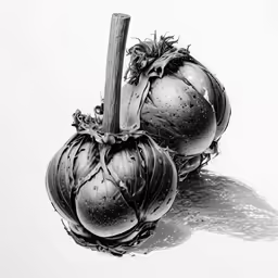 two fruit that is sitting next to each other