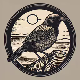 the black bird is perched on top of a branch,a bird sitting on top of a tree branch