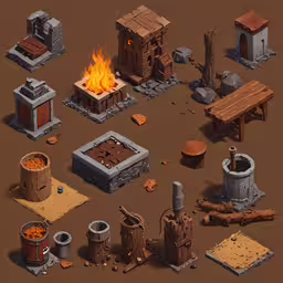 some very cute items with flames burning in them,the screenshot is all done in some style