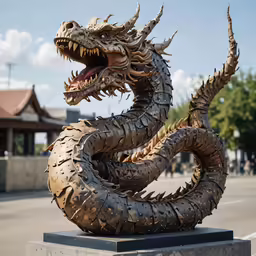 a very nice looking decorative sculpture on a platform