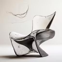 the design in this chair has a white body