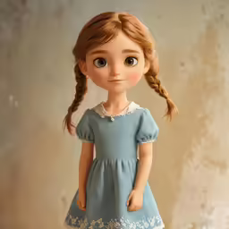 a doll that is dressed up to be little girl