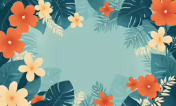 an illustration of a bunch of flowers and plants