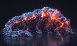 a very large piece of something that is in the air