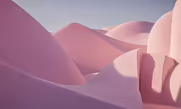 pink hills with no clouds and one cloud