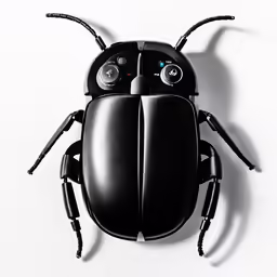 a bug sitting on top of a white surface