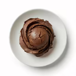 an image of chocolate spread in the center of a plate