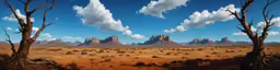 an image of a desert in the desert with mountains