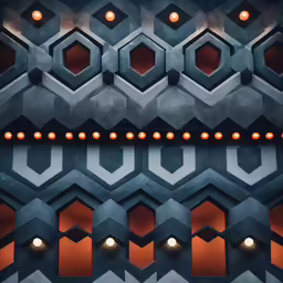 a pattern of different shades in an area with lights