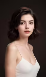 the young asian woman is posing for a photo