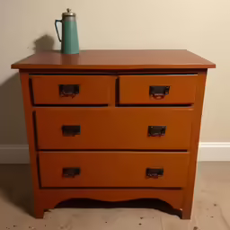 the two drawers are brown in color