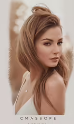 an image of a beautiful woman with long brown hair