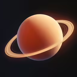 an image of the planets with saturn in the background