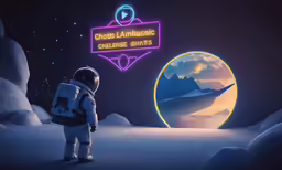 an astronaut in front of the chute lancashire sign