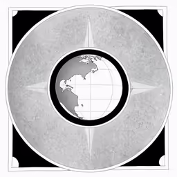 a photo of the earth in a circle