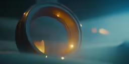 a large object with light shining on the surface