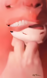 woman brushing her teeth with a toothbrush
