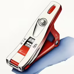 a picture of an electric pocket knife cut into pieces