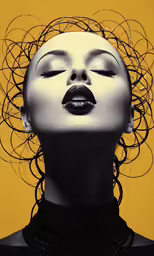 an artistic photo of a woman with long hair