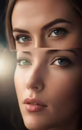 an image of an individual face with different expressions