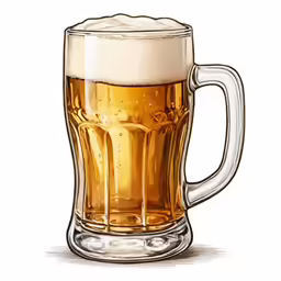 a mug of beer with foam and bubbles