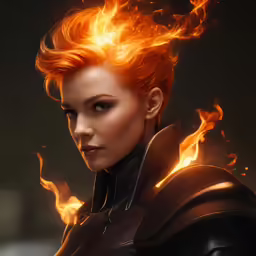 the female hero is dressed as captain avengers