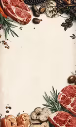 a picture with an assortment of food and nuts