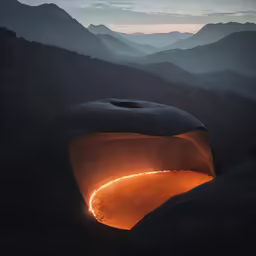 there is something that looks like an alien portal