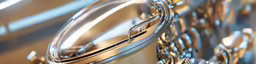 a close - up of an object that is metal with different types of material
