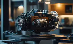 a zoom lens that is attached to a camera
