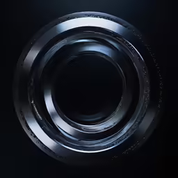 black and silver circular object that looks like a metal object