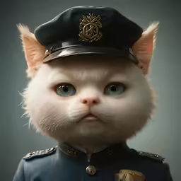 a close up of a cat wearing a hat