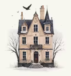 an image of a house with a big porch