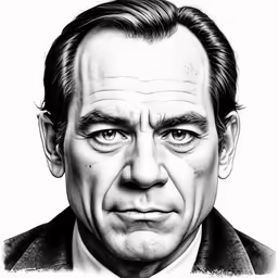 a man that has an interesting face to it