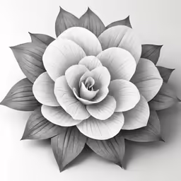 this is a black and white photograph of a flower