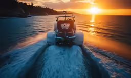 a boat in the water during the day