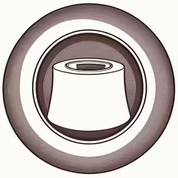 a can of soda on a white background with space in the middle,a picture of a bottle of liquid on a plate,a can of soda on a plate,a canned beverage can sits on top of a plate,a can sitting on top of a plate