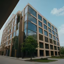 a building that is very nice and shiny